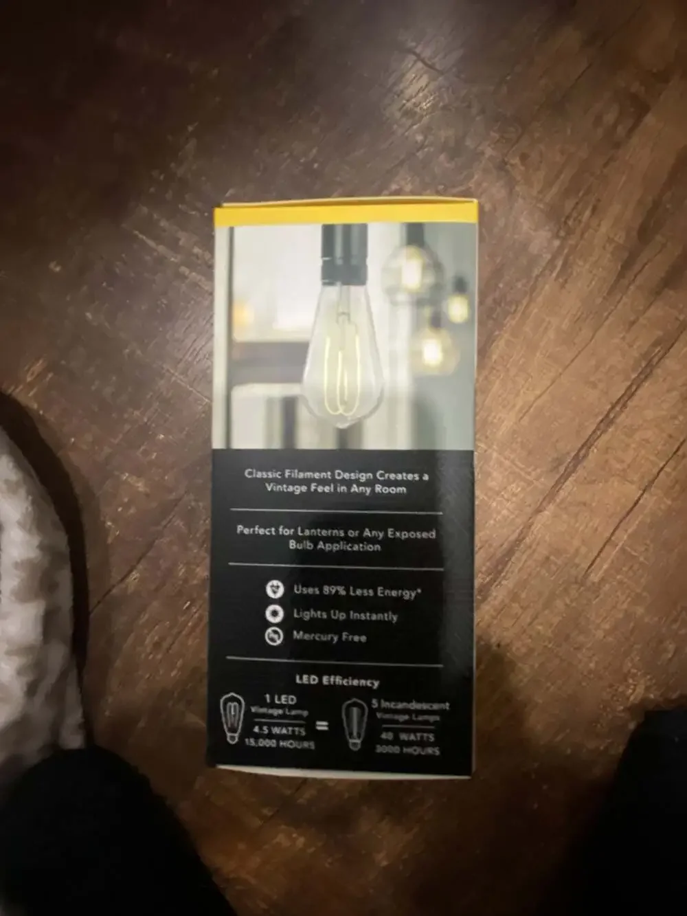 Feit Electric ST19 40W Replacement LED Clear Glass Dimmable Light Bulb